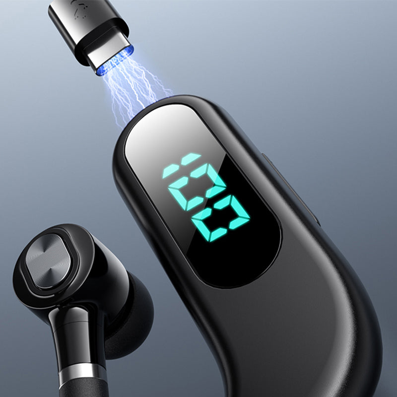 V13 Business Single Ear Earhook Wireless Bluetooth 5.2 Headset Hands-free Earphone with Smart Digital Display V13 Business Single Ear Earhook Wireless Bluetooth 5.2 Headset Hands-free Earphone with Smart Digital Display
